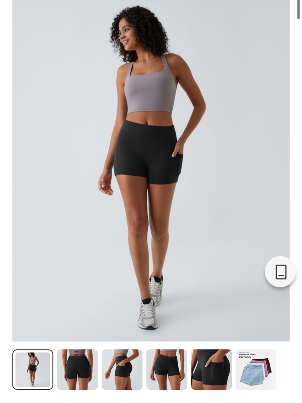 HALARA Black High-Rise Athletic Shorts with Side Pocket